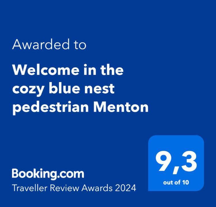 Welcome In The Cozy Blue Nest Pedestrian Menton Ngoại thất bức ảnh